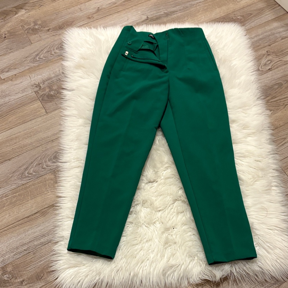 Zara Green Ankle Pants